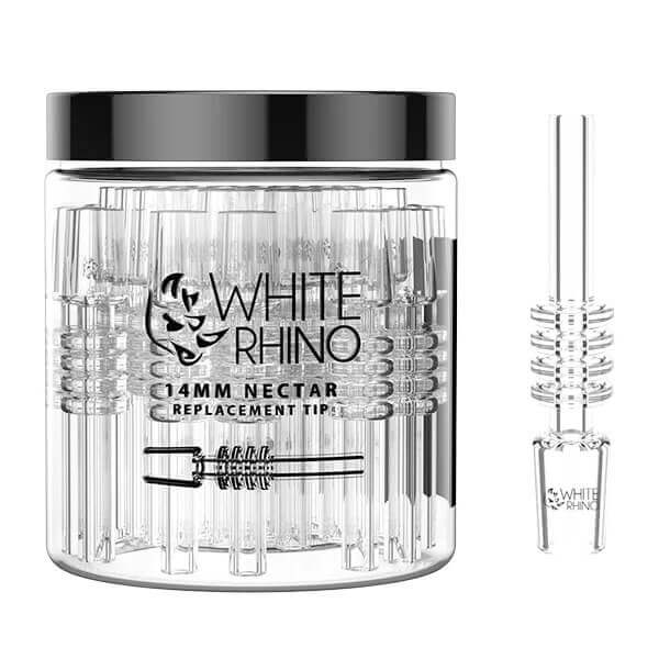 White Rhino Nectar Collector Quartz Replacement Nail | 14mm | 30 Count Display product image